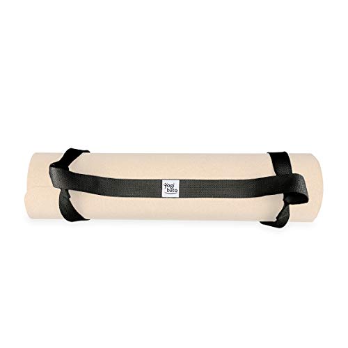 Yogibato Correa de Transporte para Esterillas de Yoga – Agarres Ajustables para Todos los tamaños – 100% Algodón – Correa para Esterillas Fitness y de Gimnasio (Esterilla no incluida) - Negro Yogibato Correa de Transporte para Esterillas de Yoga – Agarres Ajustables para Todos los tamaños – 100% Algodón – Correa para Esterillas Fitness y de Gimnasio (Esterilla no incluida) - Negro