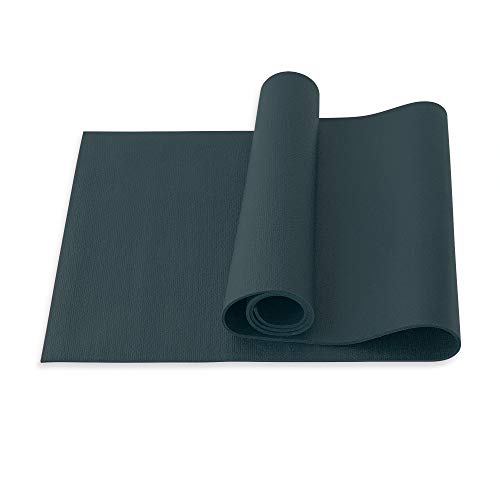 Yogibato Esterilla de Yoga Studio de PVC – Certificado Oeko-Tex 100 – Fabricado en Alemania – Antideslizante y Duradera – Colchoneta para Gimnasia Pilates Fitness [183x60x0,45cm] – Azul Grisáceo