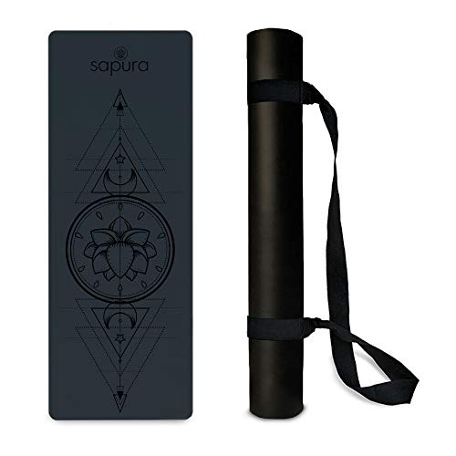 Yogistar - Esterilla de yoga (caucho natural, 2 m, extralarga de 2 m), color negro Yogistar - Esterilla de yoga (caucho natural, 2 m, extralarga de 2 m), color negro