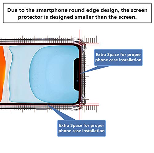 Yohii Funda con Cuerda para iPhone 11 + Protector Pantalla de Cristal Templado, Carcasa Transparente TPU Suave Silicon Colgante Ajustable Collar, Case para iPhone 11 - Negro