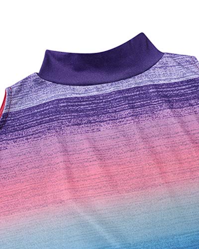 YOINS Camiseta Mujer de Manga Larga Blusa con Hombros Fríos Camisa Casual Camisetas a Rayas Cuello Redondo Imprimiendo Pullover Arcoiris L YOINS Camiseta Mujer de Manga Larga Blusa con Hombros Fríos Camisa Casual Camisetas a Rayas Cuello Redondo Imprimiendo Pullover Arcoiris L