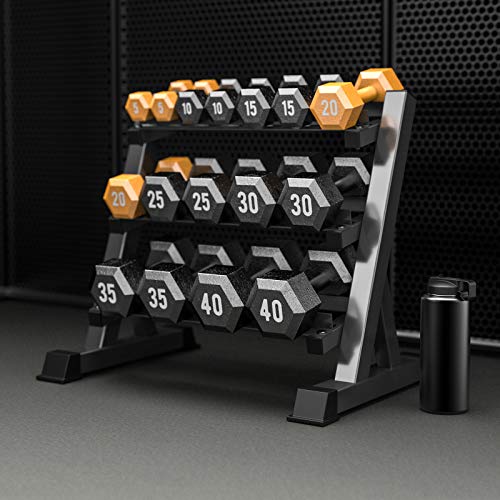 YOLEO Mancuernas Estante Soporte Equipamiento Soporte para Mancuernas de 3 nivelesDeportivo de Interior Fitness en casa para Hombres Equipo de Gimnasio Soporte de Rack Solo Vende estanterías YOLEO Mancuernas Estante Soporte Equipamiento Soporte para Mancuernas de 3 nivelesDeportivo de Interior Fitness en casa para Hombres Equipo de Gimnasio Soporte de Rack Solo Vende estanterías