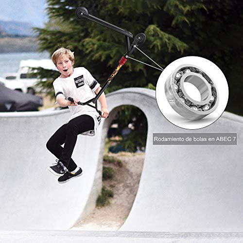 YOLEO Stunt Scooter, Patinete de Acrobacias Trucos, Patinete Freestyle, Kick Trick Scooter Pro para niños (Llama roja) YOLEO Stunt Scooter, Patinete de Acrobacias Trucos, Patinete Freestyle, Kick Trick Scooter Pro para niños (Llama roja)
