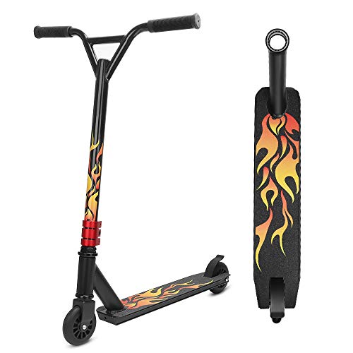 YOLEO Stunt Scooter, Patinete de Acrobacias Trucos, Patinete Freestyle, Kick Trick Scooter Pro para niños (Llama roja) YOLEO Stunt Scooter, Patinete de Acrobacias Trucos, Patinete Freestyle, Kick Trick Scooter Pro para niños (Llama roja)