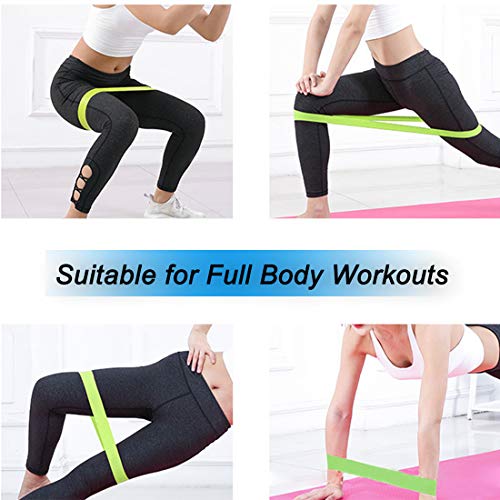 Yolistar Bandas Elásticas Fitness, Set de 5 Cintas Elásticas con Guía de Ejercicios y Bolsa Almacenamiento, Bandas de Resistencia para Yoga, Crossfit, Entrenamiento de Fuerza, Pilates, Fisioterapia