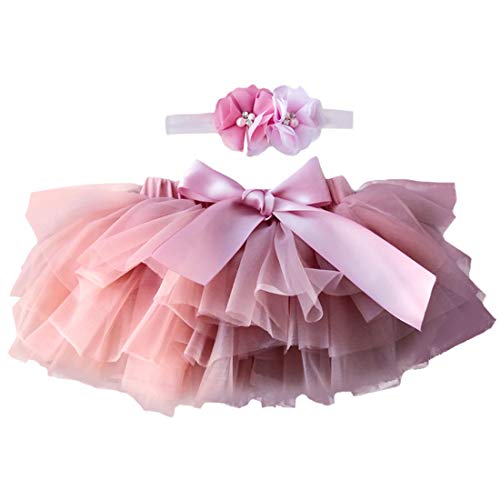 YONKINY Tulle Ballet Tutu Corta para Niñas+Venda Falda Capas Tul De Volantes Princesa para Danza Fiesta Boda Cumpleaños Fotografía (Rosa Oscuro, Talla L para 1-2 años) YONKINY Tulle Ballet Tutu Corta para Niñas+Venda Falda Capas Tul De Volantes Princesa para Danza Fiesta Boda Cumpleaños Fotografía (Rosa Oscuro, Talla L para 1-2 años)