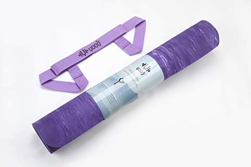 YOOQ Esterilla de Yoga Pure, 100% Caucho Natural, Antideslizante y respetuosa con el Medio Ambiente (Purpura) YOOQ Esterilla de Yoga Pure, 100% Caucho Natural, Antideslizante y respetuosa con el Medio Ambiente (Purpura)