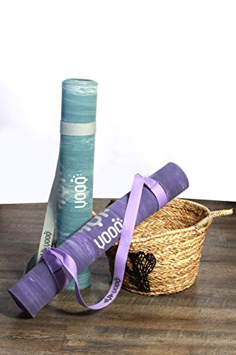 YOOQ Esterilla de Yoga Pure, 100% Caucho Natural, Antideslizante y respetuosa con el Medio Ambiente (Purpura)