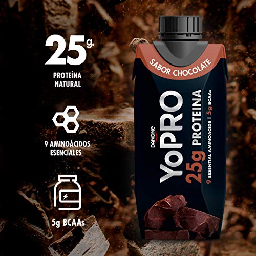 YoPRO Pack 8 unidades batido 25G de Proteína sabor chocolate de 330 ml - Total 8 x 330 ml