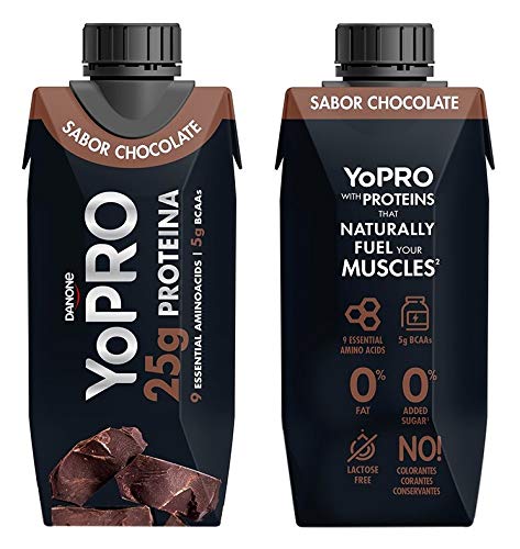 YoPRO Pack 8 unidades batido 25G de Proteína sabor chocolate de 330 ml - Total 8 x 330 ml