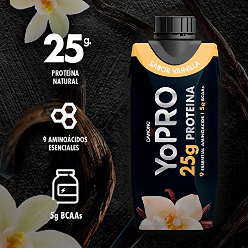 YoPRO Pack 8 unidades batido 25G de Proteína sabor vainilla de 330 ml - Total 8 x 330 ml YoPRO Pack 8 unidades batido 25G de Proteína sabor vainilla de 330 ml - Total 8 x 330 ml