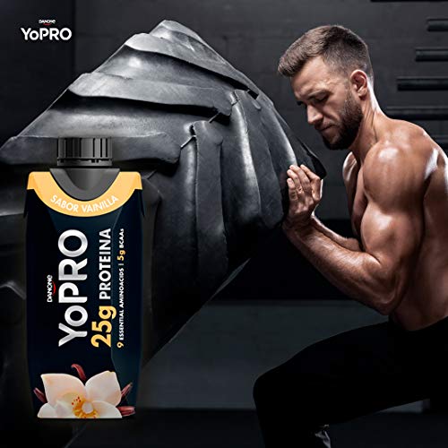 YoPRO Pack 8 unidades batido 25G de Proteína sabor vainilla de 330 ml - Total 8 x 330 ml