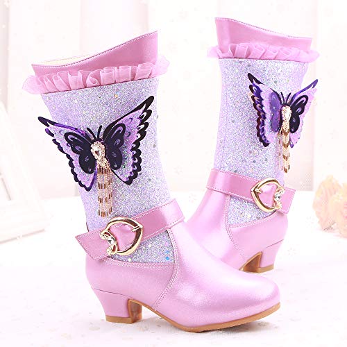 YOSICIL Botas de Nieve para Niños Invierno Felpa Botines Calentar Zapatos de Princesa con Forro Cálido Botas de Nieve Antideslizantes Bota de Invierno Disfraces Regalo de Cumpleaños YOSICIL Botas de Nieve para Niños Invierno Felpa Botines Calentar Zapatos de Princesa con Forro Cálido Botas de Nieve Antideslizantes Bota de Invierno Disfraces Regalo de Cumpleaños