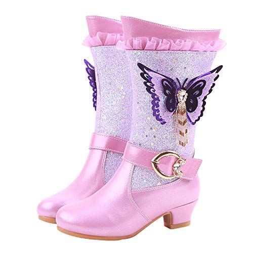 YOSICIL Botas de Nieve para Niños Invierno Felpa Botines Calentar Zapatos de Princesa con Forro Cálido Botas de Nieve Antideslizantes Bota de Invierno Disfraces Regalo de Cumpleaños YOSICIL Botas de Nieve para Niños Invierno Felpa Botines Calentar Zapatos de Princesa con Forro Cálido Botas de Nieve Antideslizantes Bota de Invierno Disfraces Regalo de Cumpleaños