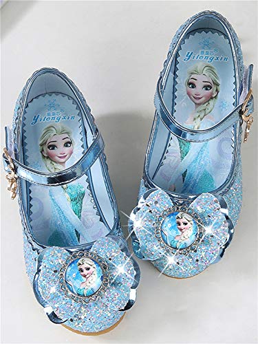 YOSICIL Disfraz Princesa Zapatos Frozen Elsa Zapatos de Lentejuelas Antideslizante Niñas Zapatos de Tacón Velcro Zapatillas de Baile para Vestir Fiesta Cumpleaños Boda Infantil 3-14 Años YOSICIL Disfraz Princesa Zapatos Frozen Elsa Zapatos de Lentejuelas Antideslizante Niñas Zapatos de Tacón Velcro Zapatillas de Baile para Vestir Fiesta Cumpleaños Boda Infantil 3-14 Años