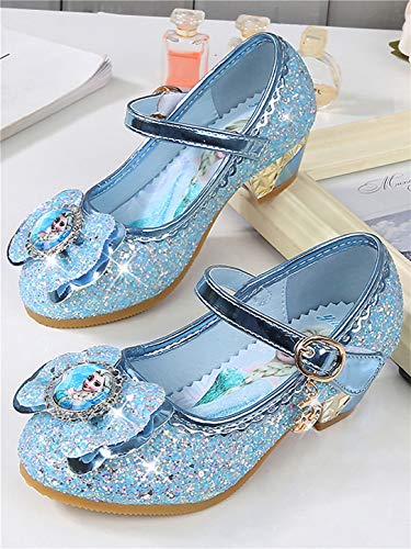 YOSICIL Disfraz Princesa Zapatos Frozen Elsa Zapatos de Lentejuelas Antideslizante Niñas Zapatos de Tacón Velcro Zapatillas de Baile para Vestir Fiesta Cumpleaños Boda Infantil 3-14 Años YOSICIL Disfraz Princesa Zapatos Frozen Elsa Zapatos de Lentejuelas Antideslizante Niñas Zapatos de Tacón Velcro Zapatillas de Baile para Vestir Fiesta Cumpleaños Boda Infantil 3-14 Años