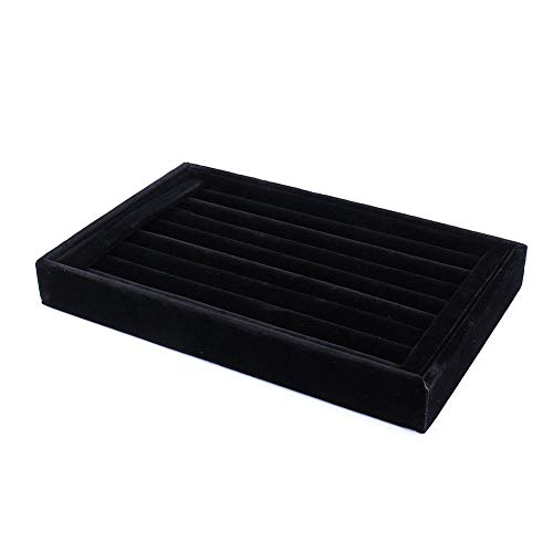 Yosoo - Bandeja para exponer, organizar y almacenar Joyas como Anillos y Gemelos, de Terciopelo Yosoo - Bandeja para exponer, organizar y almacenar Joyas como Anillos y Gemelos, de Terciopelo