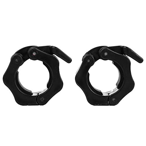 Yosoo Health Gear Abrazadera de Barra, Collar de Bloqueo de Abrazadera de Barra de plástico para Entrenamiento, Levantamiento de Pesas, Entrenamiento físico, Culturismo, 1 par(30mm)