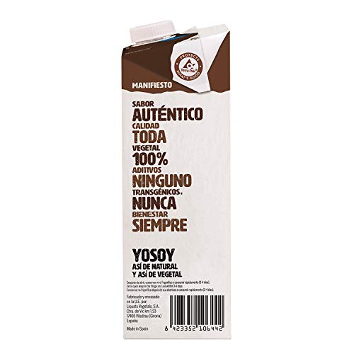 Yosoy - Bebida de Chocoavena - Caja de 6 x 1L