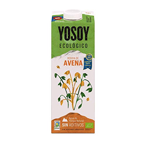 Yosoy - Bebida Vegetal Ecológica de Avena, Caja de 6 x 1L