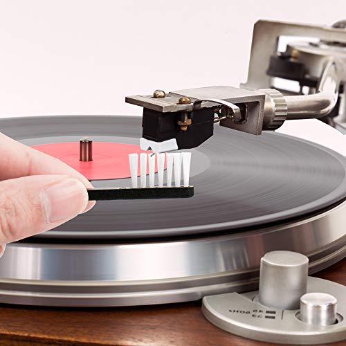 yotako Limpiador de Discos de Vinilo Kit, Terciopelo Anti estática Cepillo de Limpieza, Cepillo de Limpieza para lápices capacitivos con Gamuza de Limpieza de vinilos