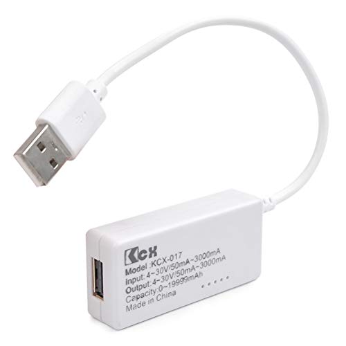 YOTINO Detector de medidor de corriente y voltaje USB, pantalla LCD Medidor de potencia de voltaje de amperio, velocidad de carga de los cargadores, cables, capacidad de los bancos de potencia YOTINO Detector de medidor de corriente y voltaje USB, pantalla LCD Medidor de potencia de voltaje de amperio, velocidad de carga de los cargadores, cables, capacidad de los bancos de potencia