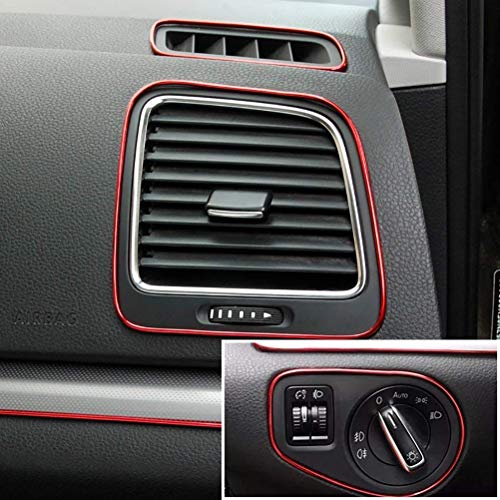 YOTINO Moldura Interior del Coche Tiras Líneas de Molduras Hay una Herramienta de Instalación Práctica y Flexible para Decoración Interior Coches, Tiras de Ajuste de Universal (10m Rojo) YOTINO Moldura Interior del Coche Tiras Líneas de Molduras Hay una Herramienta de Instalación Práctica y Flexible para Decoración Interior Coches, Tiras de Ajuste de Universal (10m Rojo)