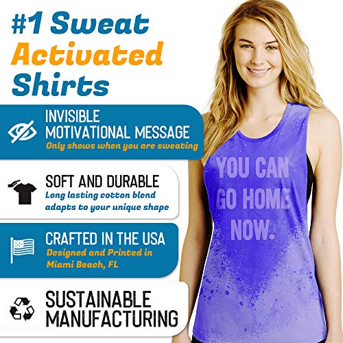 You Can Go Home Now Hidden Message Gym Gift Tank Top Divertida camiseta de entrenamiento disponible más tamaños - Morado - X-Small You Can Go Home Now Hidden Message Gym Gift Tank Top Divertida camiseta de entrenamiento disponible más tamaños - Morado - X-Small