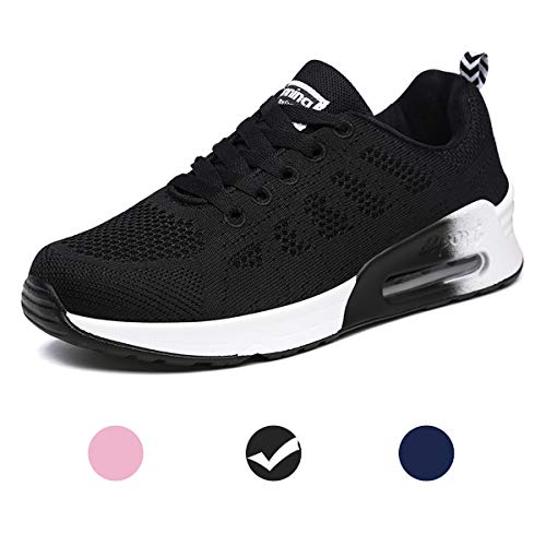 Youecci Zapatillas de Deportivos de Running para Mujer Deportivo de Exterior Interior Gimnasia Ligero Sneakers Fitness Atlético Caminar Zapatos Transpirable Negro 38 EU Youecci Zapatillas de Deportivos de Running para Mujer Deportivo de Exterior Interior Gimnasia Ligero Sneakers Fitness Atlético Caminar Zapatos Transpirable Negro 38 EU