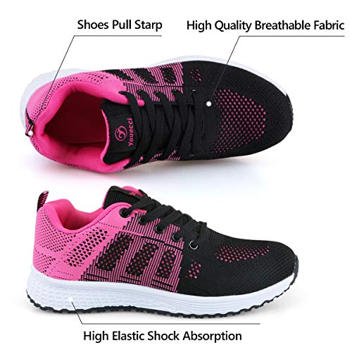 Youecci Zapatillas de Deportivos de Running para Mujer Deportivo de Exterior Interior Gimnasia Ligero Sneakers Fitness Atlético Caminar Zapatos Transpirable Rojo 37 EU Youecci Zapatillas de Deportivos de Running para Mujer Deportivo de Exterior Interior Gimnasia Ligero Sneakers Fitness Atlético Caminar Zapatos Transpirable Rojo 37 EU