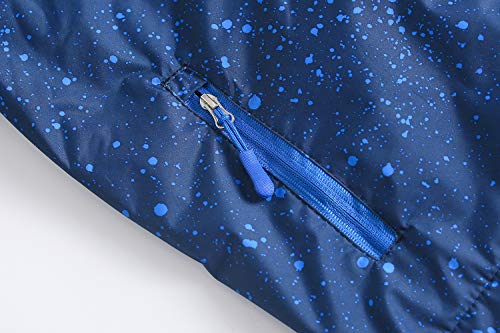 YoungSoul Chaqueta Impermeable para NiƱos - Cortavientos con Forro Polar y Capucha- Abrigo Deportivo Primavera OtoƱo, Azul Oscuro, 11-12 aƱos/150 YoungSoul Chaqueta Impermeable para NiƱos - Cortavientos con Forro Polar y Capucha- Abrigo Deportivo Primavera OtoƱo, Azul Oscuro, 11-12 aƱos/150