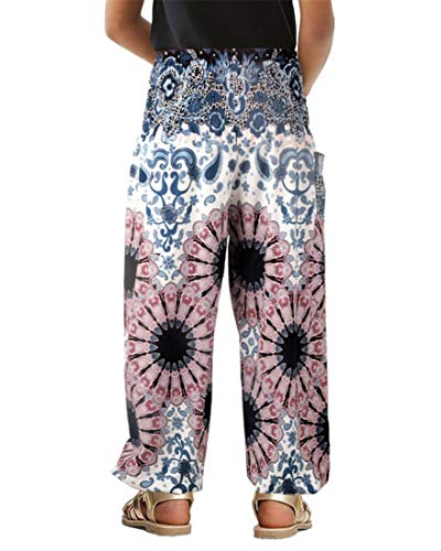 YoungSoul Pantalones Harem Niños Niñas, Pantalón Bombacho para Yoga Danza, Pantalones Baggy Estampados de Verano, 4, 6-8 años/L YoungSoul Pantalones Harem Niños Niñas, Pantalón Bombacho para Yoga Danza, Pantalones Baggy Estampados de Verano, 4, 6-8 años/L