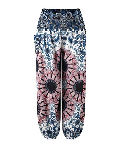 YoungSoul Pantalones Harem Niños Niñas, Pantalón Bombacho para Yoga Danza, Pantalones Baggy Estampados de Verano, 4, 6-8 años/L YoungSoul Pantalones Harem Niños Niñas, Pantalón Bombacho para Yoga Danza, Pantalones Baggy Estampados de Verano, 4, 6-8 años/L