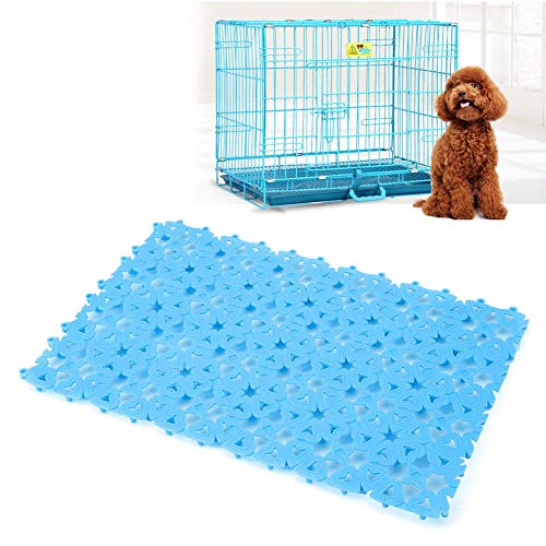 YOUTHINK Alfombrillas para Jaulas de Conejos Pies de Corral para Conejos Alfombrillas para Jaulas, Almohadillas Antideslizantes de Plástico para Gatos Perros Hámster(Azul)