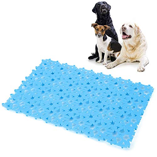 YOUTHINK Alfombrillas para Jaulas de Conejos Pies de Corral para Conejos Alfombrillas para Jaulas, Almohadillas Antideslizantes de Plástico para Gatos Perros Hámster(Azul)