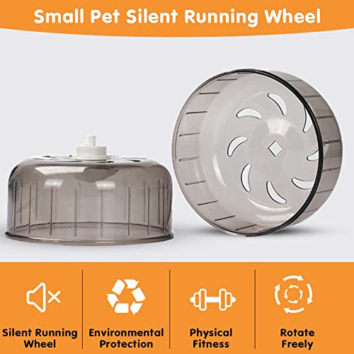 YOUTHINK Hamster Running Wheel, 13Cm Hamster Wheel Small Pet Hamster Rueda de Ejercicio Silent Plastic Running Toy para Animales Pequeños Hamster Gerbil Conejillo de Indias