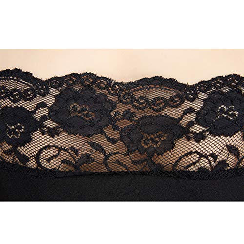 YOUYE Negro Mujeres clásico de Manga Corta de Encaje Leotards Girls Spandex Lycra Ballet de Baile Leotards Monos Team Stage Dancewear,L YOUYE Negro Mujeres clásico de Manga Corta de Encaje Leotards Girls Spandex Lycra Ballet de Baile Leotards Monos Team Stage Dancewear,L
