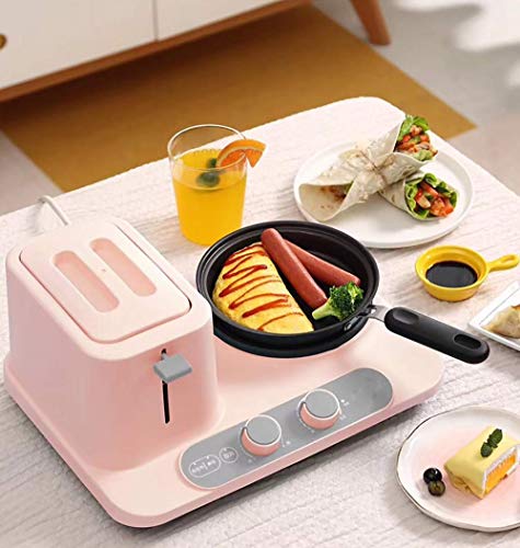 YPJKHL - Tostadora multifunción 3 en 1 para Horno, tostadora para casa, con Vapor, cocción, freído, tostadora multifunción, plástico, Rosa, Talla 0.00watts