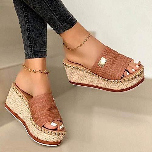 ypyrhh Sandalias de Ducha Antideslizantes para casa,Zapatos de Mujer con Plataforma de bizcocho,Transpirables y cómodos en uno Drag-Black_42,Chanclas de Gran Apariencia