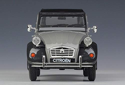 YQGOO Modelo de Coche 1: 24 Compatible con Citroen 2CV 6 Modelo de Coche de aleación de simulación de Coche clásico Charleston (Color: Gris) YQGOO Modelo de Coche 1: 24 Compatible con Citroen 2CV 6 Modelo de Coche de aleación de simulación de Coche clásico Charleston (Color: Gris)