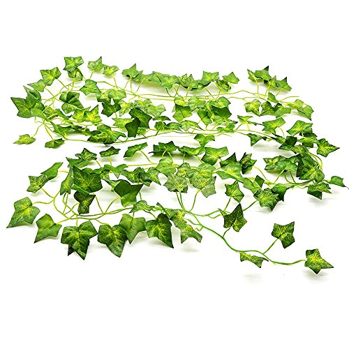 YQing Plantas Hiedra Artificial Decoración Interior y Exterior 84ft-12 Guirnalda Hiedra Artificial De Hogar Boda Jardín Valla Escalera Ventana para Decoración YQing Plantas Hiedra Artificial Decoración Interior y Exterior 84ft-12 Guirnalda Hiedra Artificial De Hogar Boda Jardín Valla Escalera Ventana para Decoración