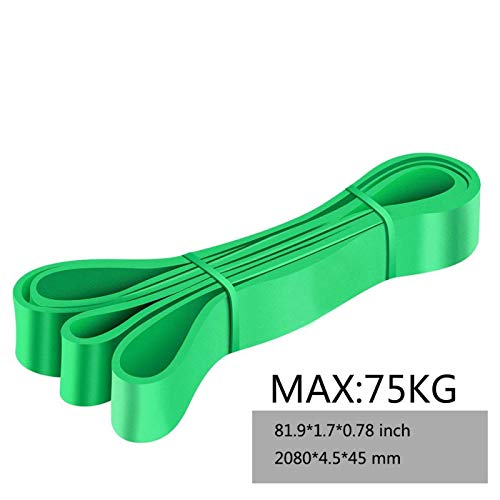 yqs Bandas de Resistencia Gym Fitness Resistance Bands Yoga Stretch Pull Up Assist Bands Rubber Crossfit Ejercicio Entrenamiento Equipo de Entrenamiento Green