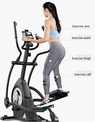 YQ&TL Bicicleta Elíptica para casa Multifuncional Máquina elíptica Home Fitness Stepper Escalador Space Walker Gym 8 segmento Manual Control magnético Resistencia