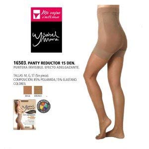 YSABEL MORA - Panty Reductor Mujer Color: Bronze Talla: Medium YSABEL MORA - Panty Reductor Mujer Color: Bronze Talla: Medium