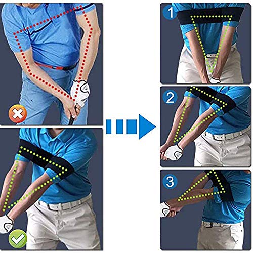 ysister Ayudas de Entrenamiento de Golf de 2 Piezas, Entrenador de Swing de muƱeca de Golf, Corrector de Gestos de Golf, para Herramientas de Gestos para controlar el Corrector de Brazo de muƱeca ysister Ayudas de Entrenamiento de Golf de 2 Piezas, Entrenador de Swing de muƱeca de Golf, Corrector de Gestos de Golf, para Herramientas de Gestos para controlar el Corrector de Brazo de muƱeca