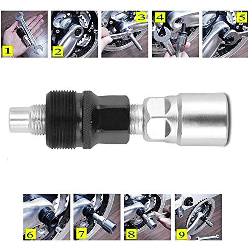 ysister Herramienta de Reparación Bicicletas Bicicletas de Montaña MTB Extractor Removedor de Manivela, Bike Crank Wheel Puller MTB Bicycle Crank Arm Extractor Remover Repair Tool, 79 * 22mm