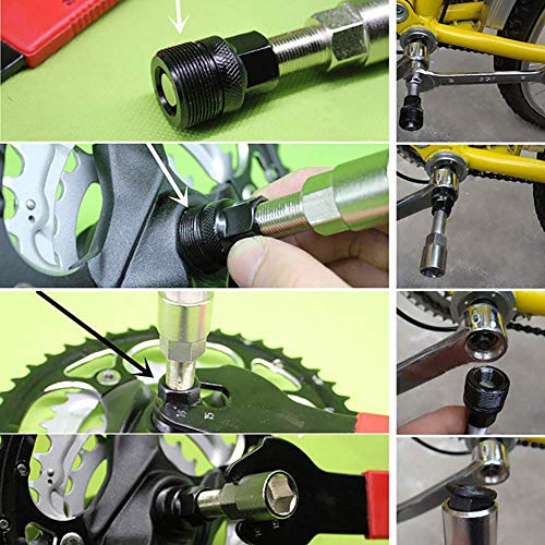 ysister Herramienta de Reparación Bicicletas Bicicletas de Montaña MTB Extractor Removedor de Manivela, Bike Crank Wheel Puller MTB Bicycle Crank Arm Extractor Remover Repair Tool, 79 * 22mm