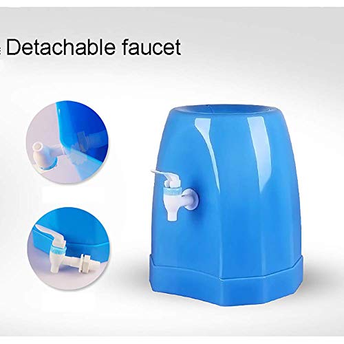 YSJDM Dispensador De Agua con Grifo, Soporte para Beber sobre Encimera Mini Dispensadores De Botellas De Agua Soporte para La Oficina Doméstica De La Cocina, Azul