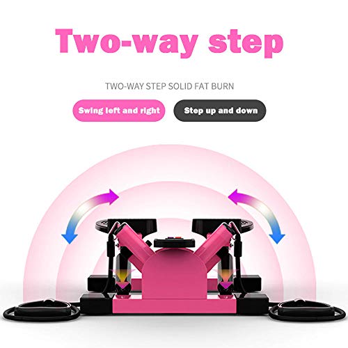 YSYSZYN Stepper,Bicicletas de Ejercicio para Uso doméstico, Mini Pedal de Paso a Paso, Ejercicio en casa, Monitor LCD, Pedal de Interior, Bicicleta estática-Rosado YSYSZYN Stepper,Bicicletas de Ejercicio para Uso doméstico, Mini Pedal de Paso a Paso, Ejercicio en casa, Monitor LCD, Pedal de Interior, Bicicleta estática-Rosado