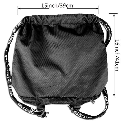 YTGHF Bolsa con cordón Anime Girl Rem Drawstring Bags Multifunction Bundle Backpack Large Capacity Lightweight Simple Portable Funny Handbag,For Women Kids School Gym Travel (Polyester)